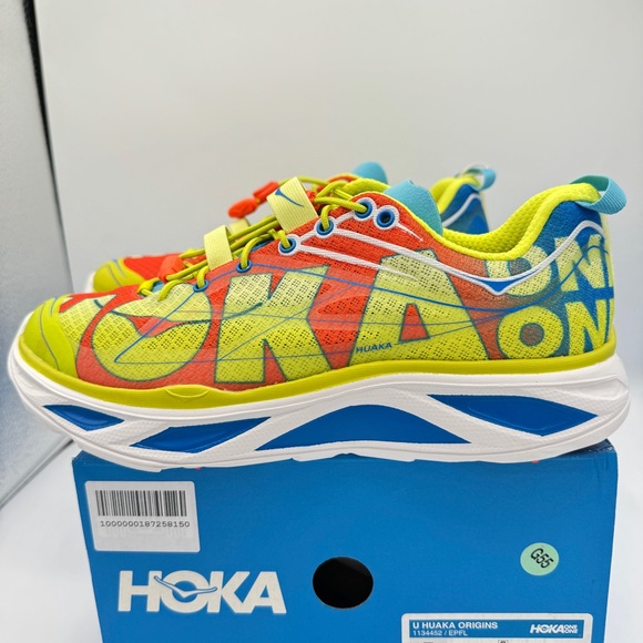 Hoka One One Shoes - NWT Hoka Huaka Origins Unisex Shoes Running Sneakers Multicolored Quick Lace